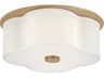 Hinkley Delaney 2-Light Heritage Brass Geometric Flush Mount