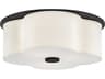 Hinkley Delaney 3-Light Black Geometric Flush Mount