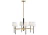 Hinkley Saunders 6-Light Black Lacquered Brass Chandelier