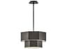 Hinkley Facet 5-Light Black Oxide Tiered Chandelier