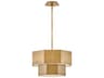Hinkley Facet 5-Light Heritage Brass Tiered Chandelier