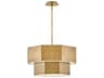 Hinkley Facet 7-Light Heritage Brass Tiered Chandelier