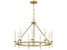 Hinkley Copley 9-Light Lacquered Brass Traditional Candelabra Chandelier