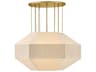 Hinkley Lyla 6-Light Lacquered Brass Geometric Chandelier