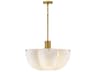 Hinkley Becca 6-Light Heritage Brass Dome Chandelier