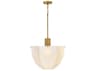 Hinkley Becca 8-Light Heritage Brass Dome Pendant