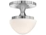 Hinkley Knox 1-Light Chrome Bowl Semi Flush Mount