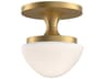 Hinkley Knox 1-Light Lacquered Brass Bowl Semi Flush Mount