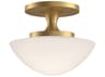 Hinkley Knox 1-Light Lacquered Brass Semi Flush Mount