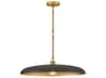 Hinkley Sadie 1-Light Lacquered Brass Black Dome Pendant