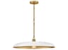 Hinkley Sadie 1-Light Lacquered Brass Chalk White Dome Pendant