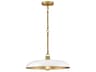 Hinkley Sadie 1-Light Lacquered Brass Chalk White Dome Pendant