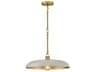 Hinkley Sadie 1-Light Lacquered Brass Gray Dome Pendant