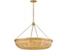 Hinkley Sanibel 8-Light Lacquered Brass Natural Bowl Pendant
