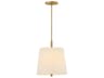 Hinkley Clive 4-Light Heritage Brass Drum Pendant