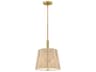 Hinkley Sasha 3-Light Lacquered Brass Drum Pendant