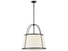 Hinkley Clarke 4-Light Black Drum Pendant