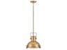 Hinkley Nautique 1-Light Heritage Brass Glass Pendant