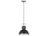 Hinkley Nautique 1-Light Polished Nickel Gloss Black Pendant
