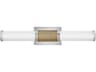 Hinkley Zevi Polished Nickel Lacquered Brass Glass LED Vanity Light