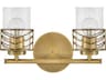 Hinkley Della 2-Light Lacquered Brass Glass Vanity Light
