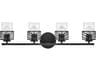 Hinkley Della 4-Light Black Glass Vanity Light