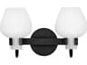 Hinkley Sylvie 2-Light Black Vanity Light