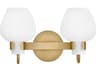 Hinkley Sylvie 2-Light Heritage Brass Vanity Light