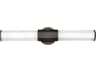 Hinkley Facet Black Oxide Glass LED Vanity Light