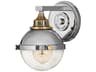 Hinkley Fletcher 1-Light Polished Nickel Heritage Brass Wall Sconce
