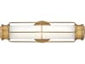 Hinkley Saylor Heritage Brass Glass LED Wall Sconce