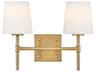 Hinkley Saunders 2-Light Lacquered Brass Vanity Light