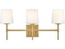 Hinkley Saunders 3-Light Lacquered Brass Vanity Light