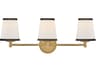 Hinkley Sonia 3-Light Lacquered Brass Vanity Light