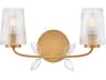 Hinkley Aliso 2-Light Distressed Brass Vanity Light