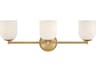 Hinkley Ava 3-Light Lacquered Brass Vanity Light