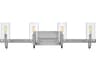 Hinkley Ryden 4-Light Brushed Nickel Glass LED Vanity Light