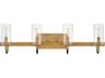 Hinkley Ryden 4-Light Heritage Brass Glass LED Vanity Light