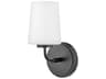 Hinkley Kline 1-Light Black Glass Wall Sconce