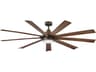 Hinkley Turbine 80" LED Ceiling Fan with Walnut Baldes