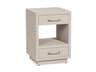 Interlude Home Taylor 2-Drawers Beige Chest Nightstand