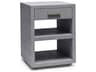 Interlude Home Livia 1-Drawer Gray Chest Nightstand