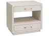 Interlude Home Taylor 2-Drawers White Nightstand