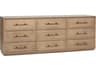 Interlude Home Clement Natural Mahogany Wood Dresser