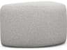 Interlude Home Carlisle Storm Gray Upholstered Ottoman