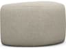 Interlude Home Carlisle Wheat Beige Upholstered Ottoman