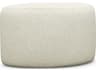 Interlude Home Carlisle Down Cream Fur Ottoman