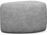 Interlude Home Carlisle Feather Gray Upholstered Ottoman