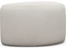 Interlude Home Carlisle Cameo Cream Upholstered Ottoman