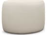 Interlude Home Carlisle Pearl Cream Upholstered Ottoman